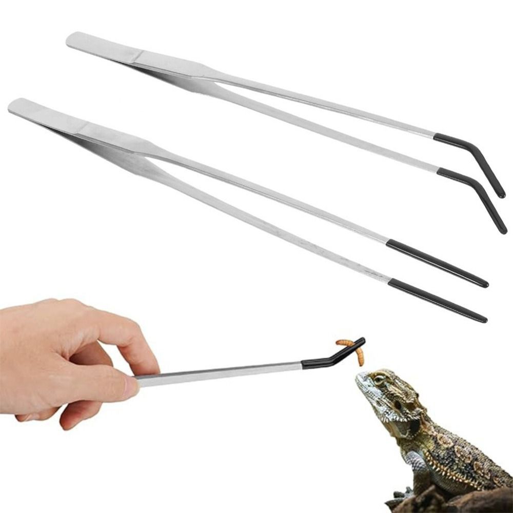 Feeding Tong Stainless - 2 Pinzette per Alimentazione Acquario in